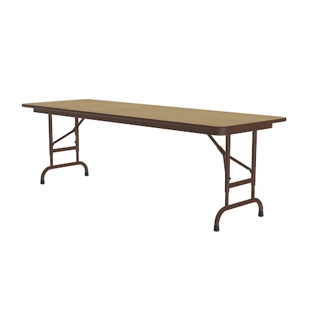 Correll CFA Adjustable HPL Folding Tables 24x72 Fusion Maple CFA2472PX-16